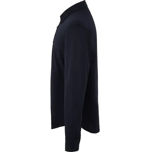 Long sleeve knit shirt for men made of cotton and recycled... from ASI 66887 PCNA / Trimark