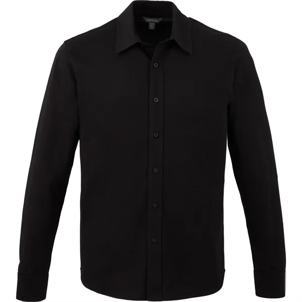 Long sleeve knit shirt for men made of cotton and recycled... from ASI 66887 PCNA / Trimark