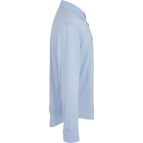 Long sleeve knit shirt for men made of cotton and recycled... from ASI 66887 PCNA / Trimark