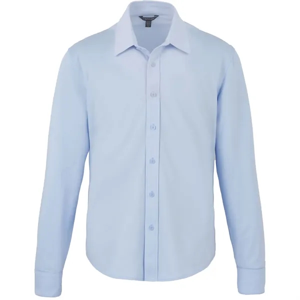 Long sleeve knit shirt for men made of cotton and recycled... from ASI 66887 PCNA / Trimark