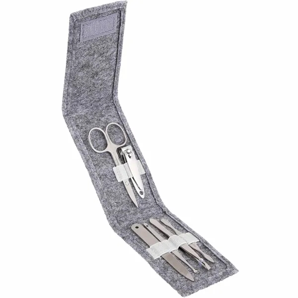 The Goods Recycled Felt 6-Piece Manicure Set with scissors, nail clippers,... from ASI 66887 PCNA / Bullet
