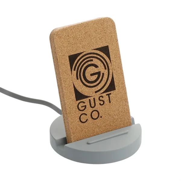 Wireless charging stand made of cork and limestone; comes with 39"... from ASI 66887 PCNA / Leeds