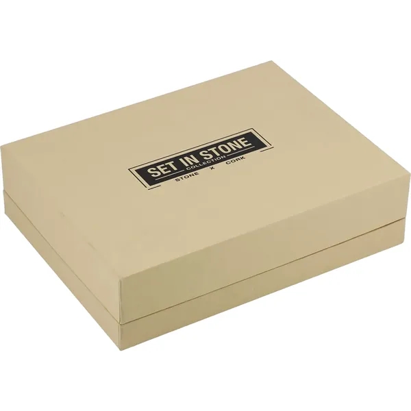 Wireless charging stand made of cork and limestone; comes with 39"... from ASI 66887 PCNA / Leeds