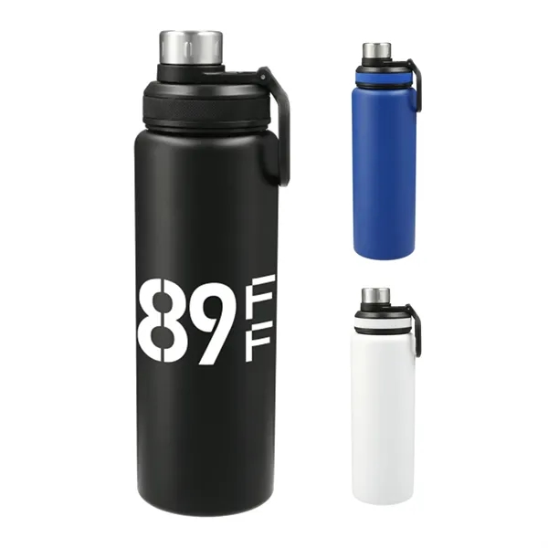 32 oz. single-wall stainless steel bottle with wide opening and screw-n... from ASI 66887 PCNA / Bullet