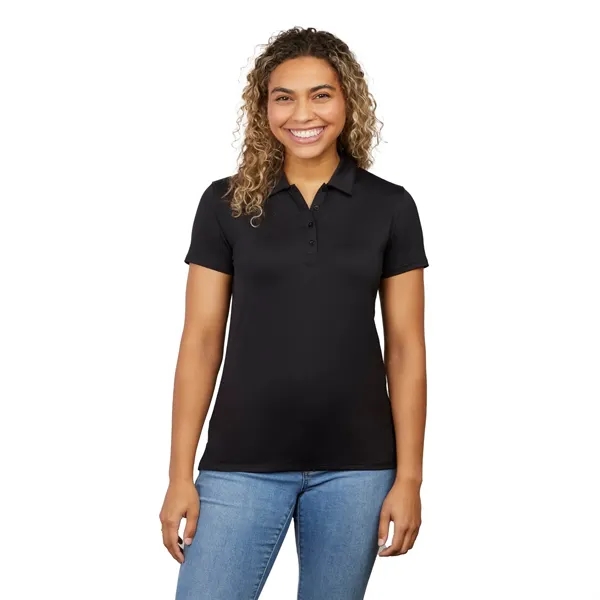 Women's tech polo shirt with 4 button placket and moisture wicking... from ASI 66887 PCNA / Trimark