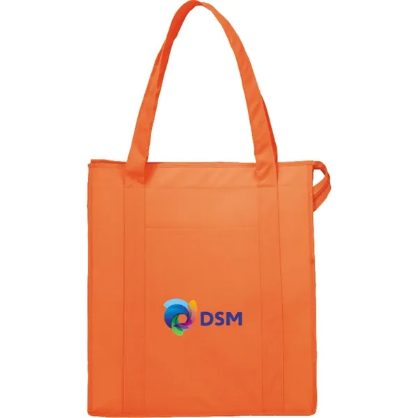 9" x 15" x 13" non-woven, insulated tote bag with zippered... from ASI 66887 PCNA / Bullet