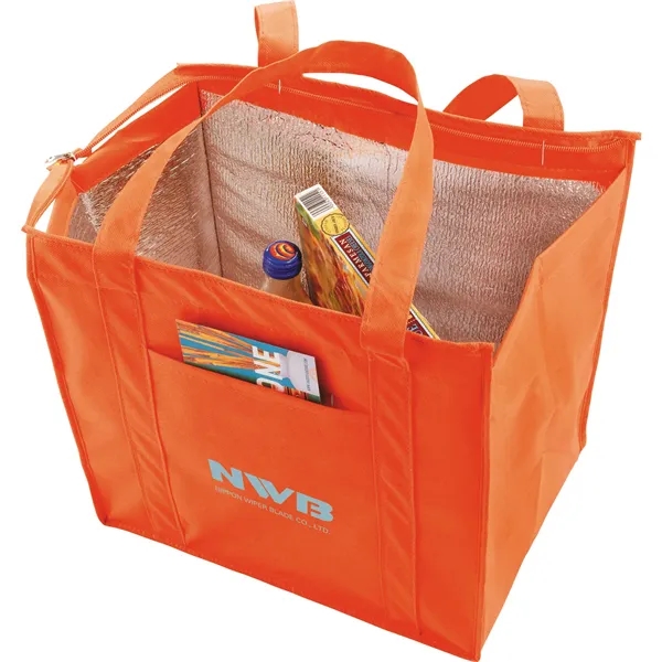 9" x 15" x 13" non-woven, insulated tote bag with zippered... from ASI 66887 PCNA / Bullet