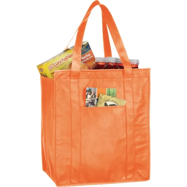 9" x 15" x 13" non-woven, insulated tote bag with zippered... from ASI 66887 PCNA / Bullet