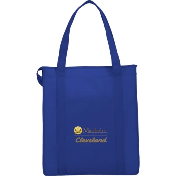 9" x 15" x 13" non-woven, insulated tote bag with zippered... from ASI 66887 PCNA / Bullet