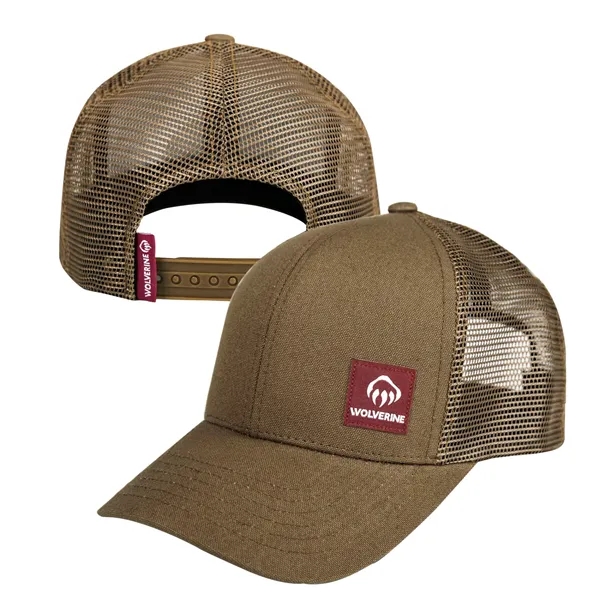 Cotton canvas trucker hat with 6 panel design and snapback closure.... from ASI 66887 PCNA / Trimark