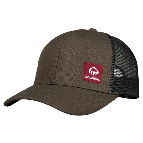 Cotton canvas trucker hat with 6 panel design and snapback closure.... from ASI 66887 PCNA / Trimark