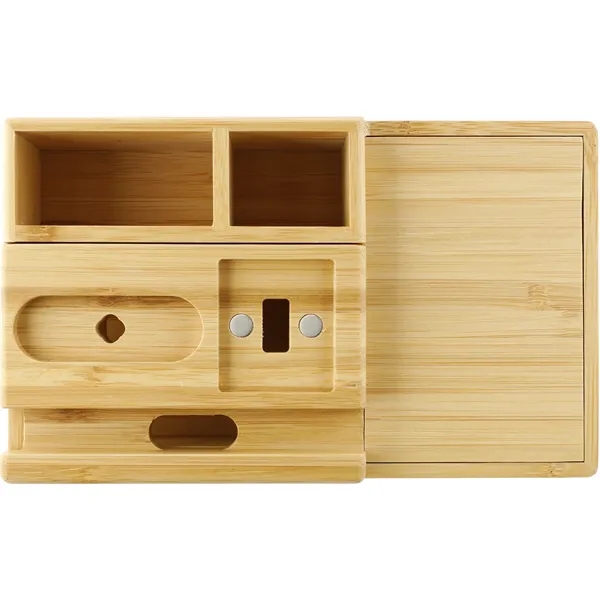 Wireless charging dock station and phone stand made of bamboo.... from ASI 66887 PCNA / Leeds