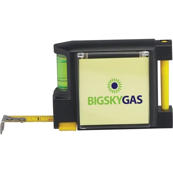 10 foot, retractable tape measure with built-in level and yellow sticky... from ASI 66887 PCNA / Bullet
