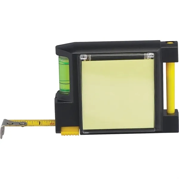 10 foot, retractable tape measure with built-in level and yellow sticky... from ASI 66887 PCNA / Bullet