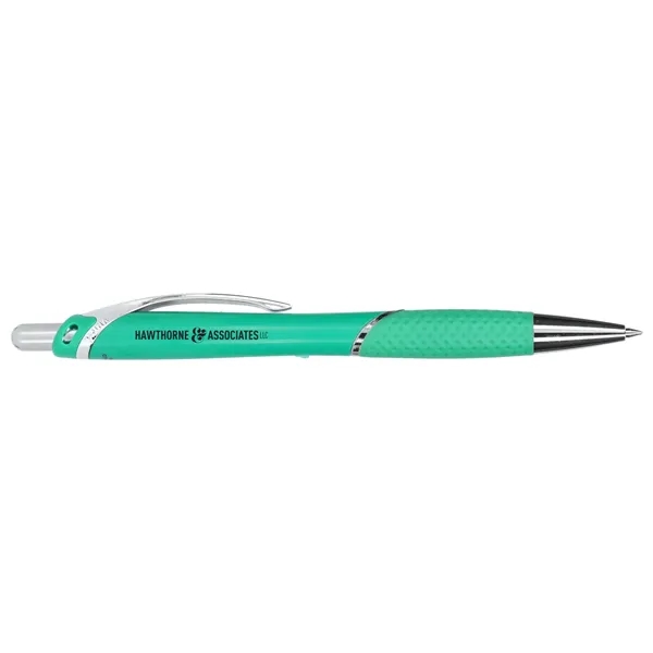 Recycled ABS plastic ballpoint pen with plunger action mechanism and gel... from ASI 66887 PCNA / Bullet
