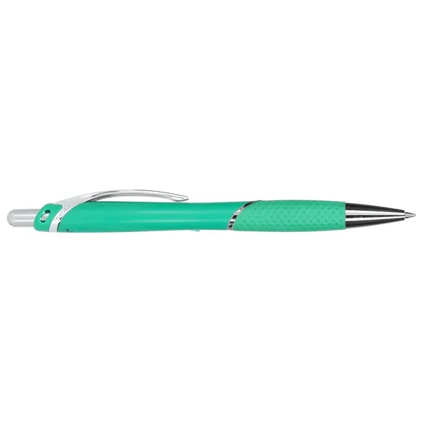 Recycled ABS plastic ballpoint pen with plunger action mechanism and gel... from ASI 66887 PCNA / Bullet