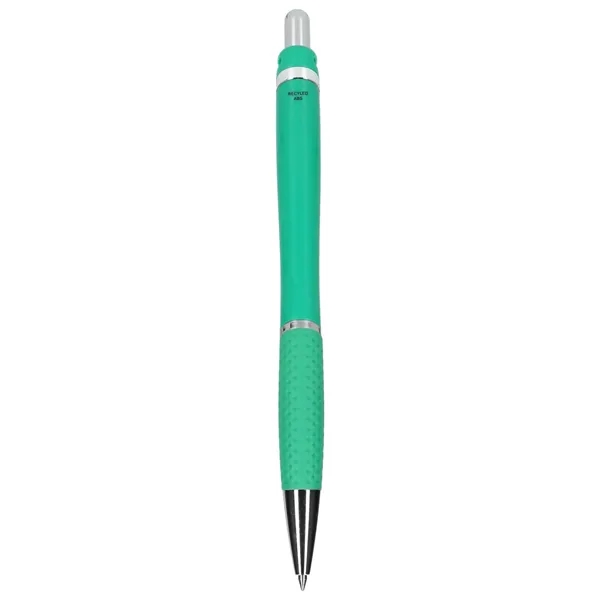 Recycled ABS plastic ballpoint pen with plunger action mechanism and gel... from ASI 66887 PCNA / Bullet
