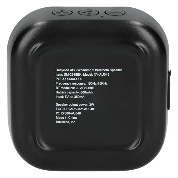 1.34" x 3.6" x 3.6" wireless Bluetooth speaker... from ASI 66887 PCNA / Bullet