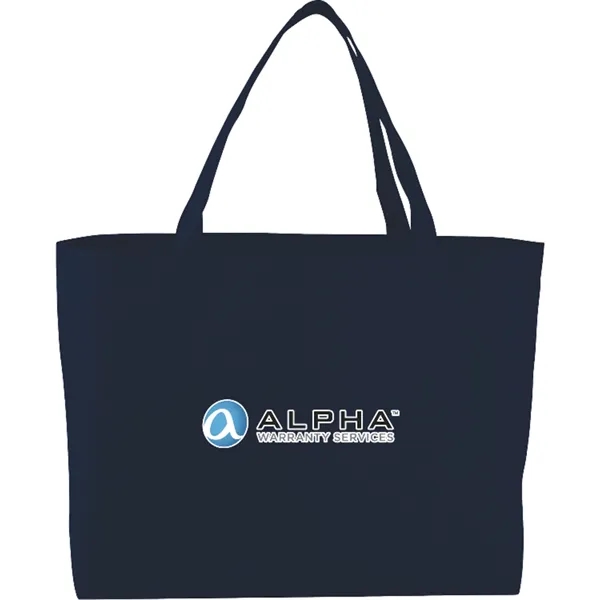 Non-woven shopping tote bag with 19" double handles.... from ASI 66887 PCNA / Bullet