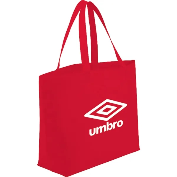 Non-woven shopping tote bag with 19" double handles.... from ASI 66887 PCNA / Bullet