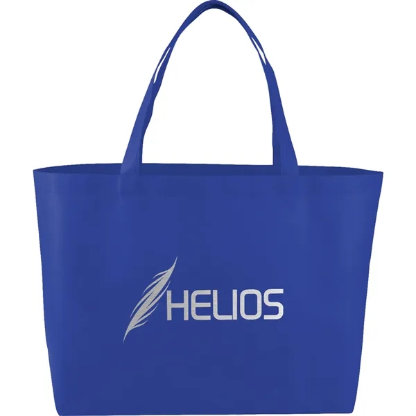 Non-woven shopping tote bag with 19" double handles.... from ASI 66887 PCNA / Bullet