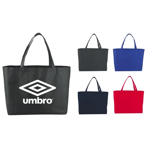 Non-woven shopping tote bag with 19" double handles.... from ASI 66887 PCNA / Bullet
