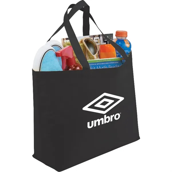Non-woven shopping tote bag with 19" double handles.... from ASI 66887 PCNA / Bullet