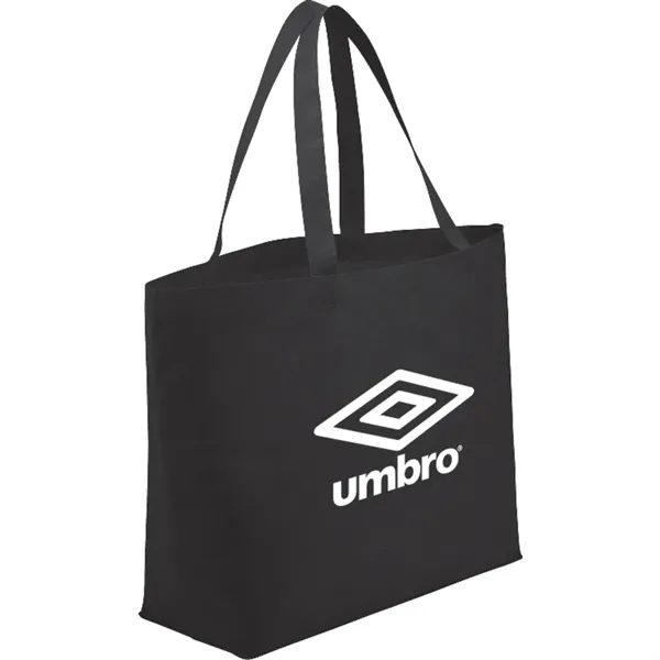 Non-woven shopping tote bag with 19" double handles.... from ASI 66887 PCNA / Bullet