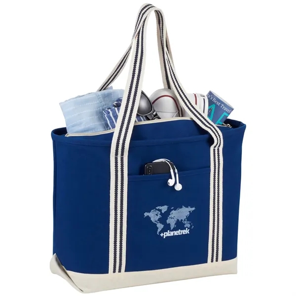 20 oz. cotton canvas boat tote with zipper closure.... from ASI 66887 PCNA / Leeds