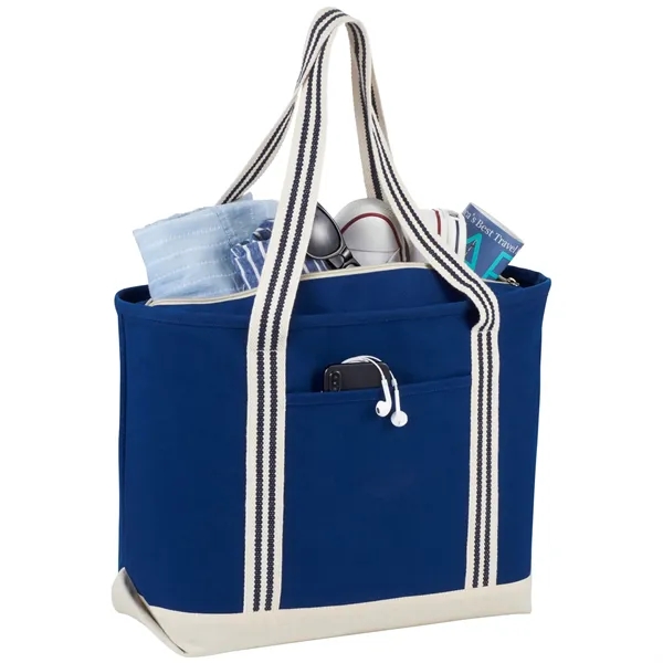 20 oz. cotton canvas boat tote with zipper closure.... from ASI 66887 PCNA / Leeds