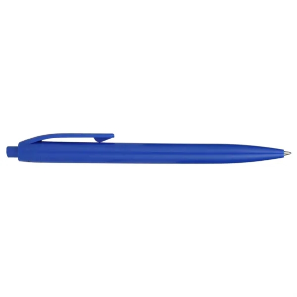 Plastic plunger action ballpoint pen with blue gel ink.... from ASI 66887 PCNA / Bullet