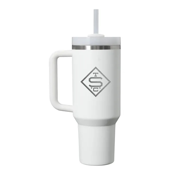 40 oz. vacuum insulated stainless steel tumbler with 3 position lid.... from ASI 66887 PCNA / Leeds