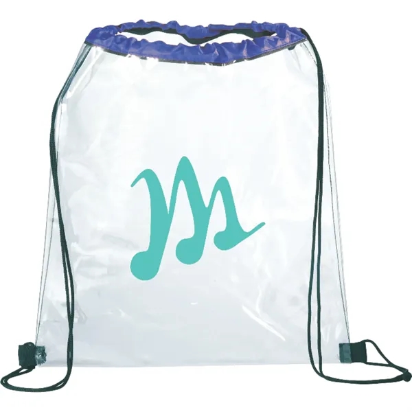 0.25" x 15.25" x 13.25" clear PVC drawstring bag.... from ASI 66887 PCNA / Bullet