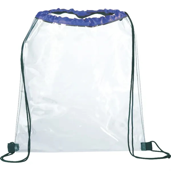 0.25" x 15.25" x 13.25" clear PVC drawstring bag.... from ASI 66887 PCNA / Bullet