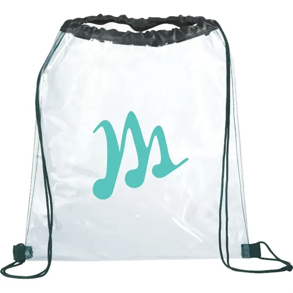 0.25" x 15.25" x 13.25" clear PVC drawstring bag.... from ASI 66887 PCNA / Bullet