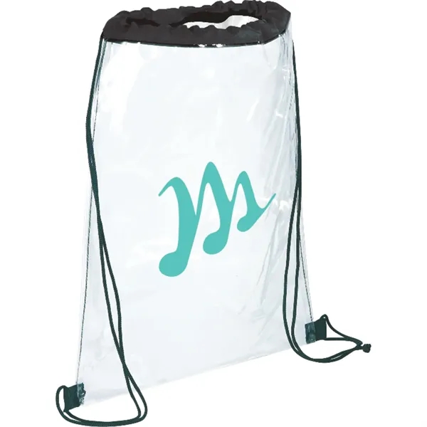 0.25" x 15.25" x 13.25" clear PVC drawstring bag.... from ASI 66887 PCNA / Bullet