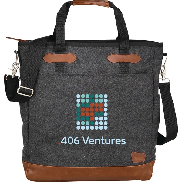 3.5" x 16.5" x 14.5" wool tote bag with room for... from ASI 66887 PCNA / Leeds