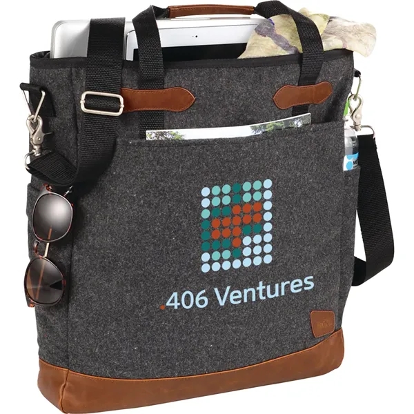 3.5" x 16.5" x 14.5" wool tote bag with room for... from ASI 66887 PCNA / Leeds