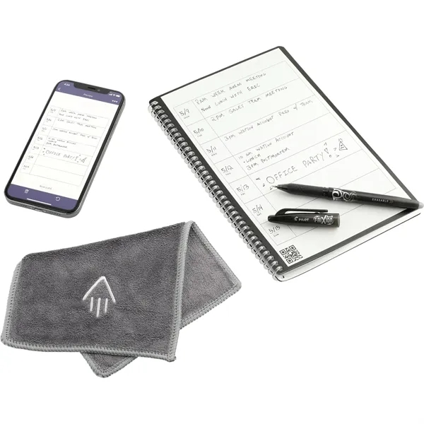 Set of a notebook, microfiber cloth, Frixion pen and instructions.... from ASI 66887 PCNA / Leeds