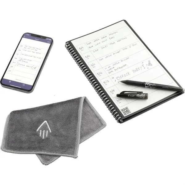Set of a notebook, microfiber cloth, Frixion pen and instructions.... from ASI 66887 PCNA / Leeds