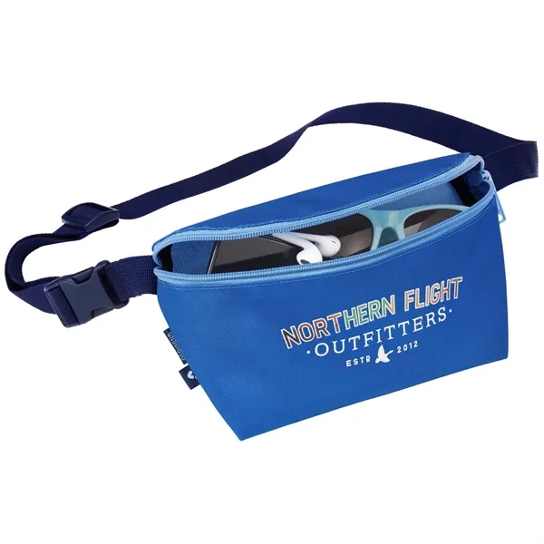 2.5" x 5" x 7.5" polyester-canvas hip pack with adjustable length... from ASI 66887 PCNA / Leeds