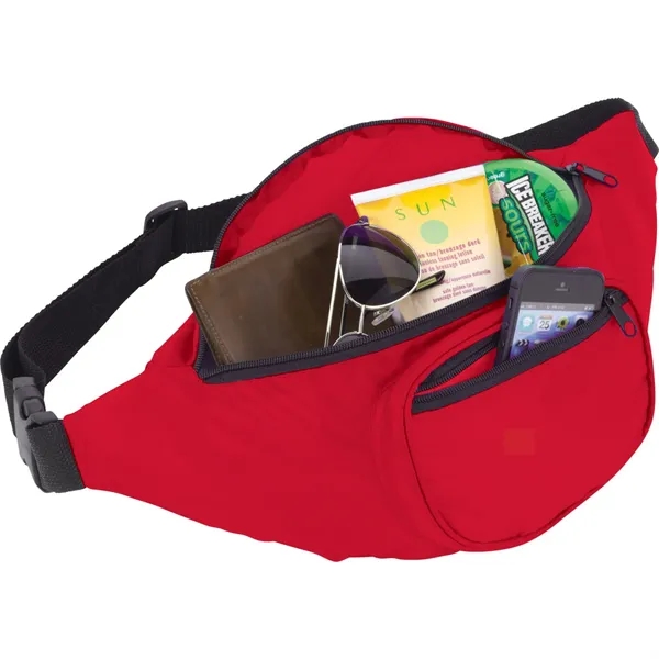 Deluxe fanny pack with multiple pockets and a 47" adjustable waist... from ASI 66887 PCNA / Bullet