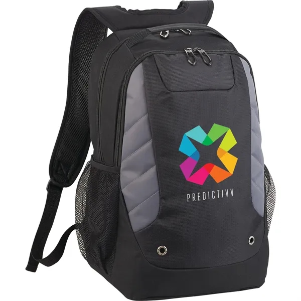 15" computer backpack with zippered main compartment and padded/adjustable shoulder straps.... from ASI 66887 PCNA / Leeds