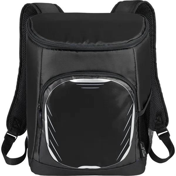 18-can cooler backpack with PEVA lining, exterior zippered pocket, mesh pocket... from ASI 66887 PCNA / Leeds