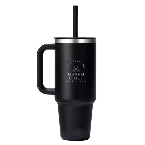 40 oz. double wall insulated stainless steel tumbler with lid and... from ASI 66887 PCNA / Leeds
