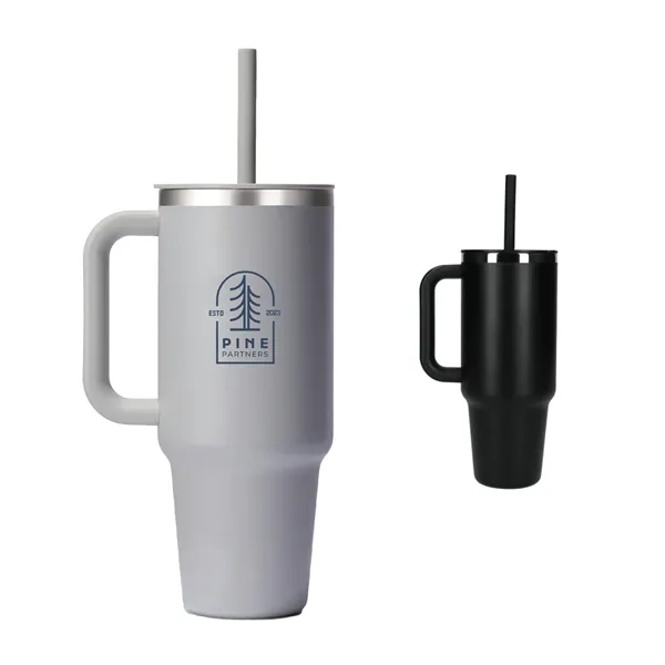 40 oz. double wall insulated stainless steel tumbler with lid and... from ASI 66887 PCNA / Leeds