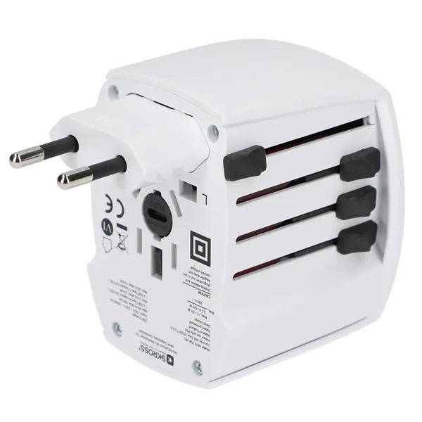 World travel adapter with Dual USB-A and Type-C ports.... from ASI 66887 PCNA / Leeds