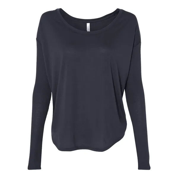 Women's flowy T-shirt with 2x1 rib sleeves. Blank product.... from ASI 84358 S&S Activewear