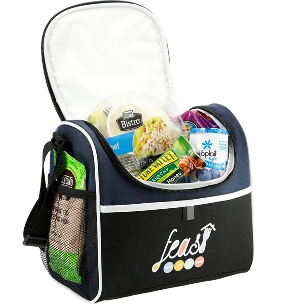 9 can cooler bag with insulated PEVA lining, adjustable shoulder strap... from ASI 66887 PCNA / Leeds