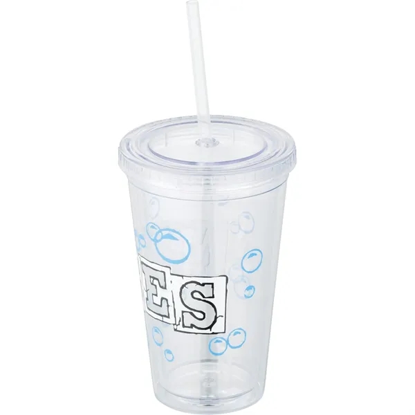 16 oz. double wall acrylic tumbler with lid and straw.... from ASI 66887 PCNA / Leeds